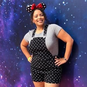 Plus Polka Dot Overalls